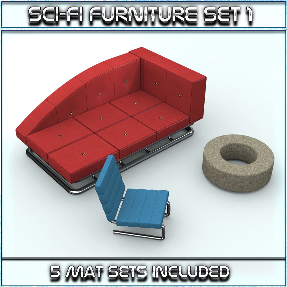 SciFi Furniture Set 01