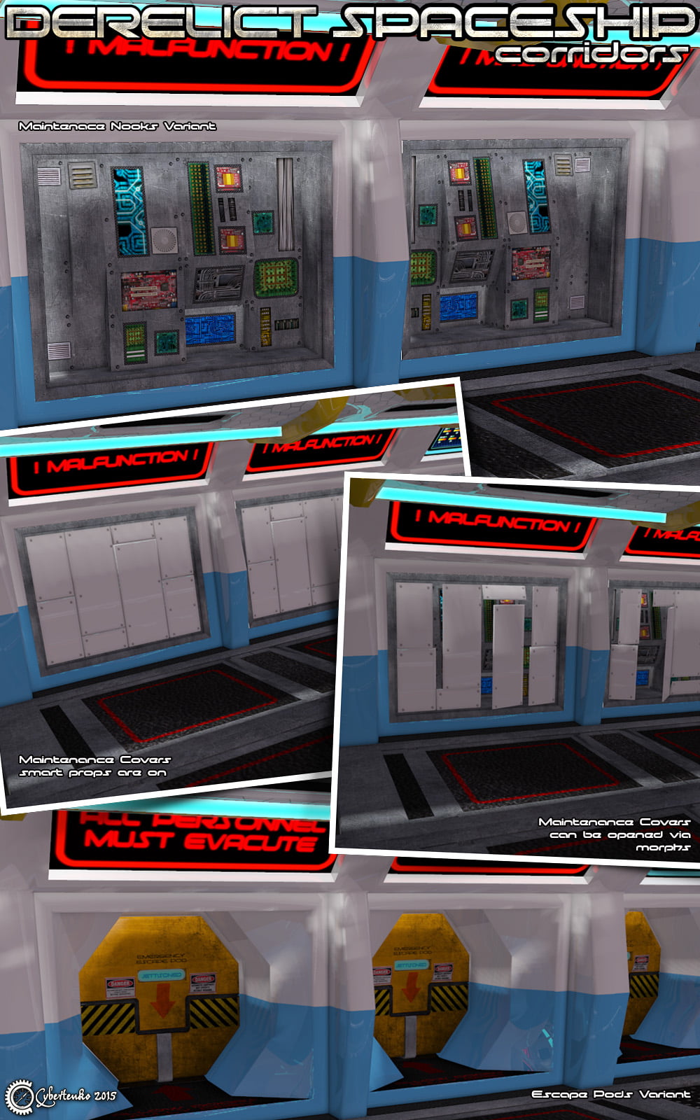 Derelict Spaceship: Corridors