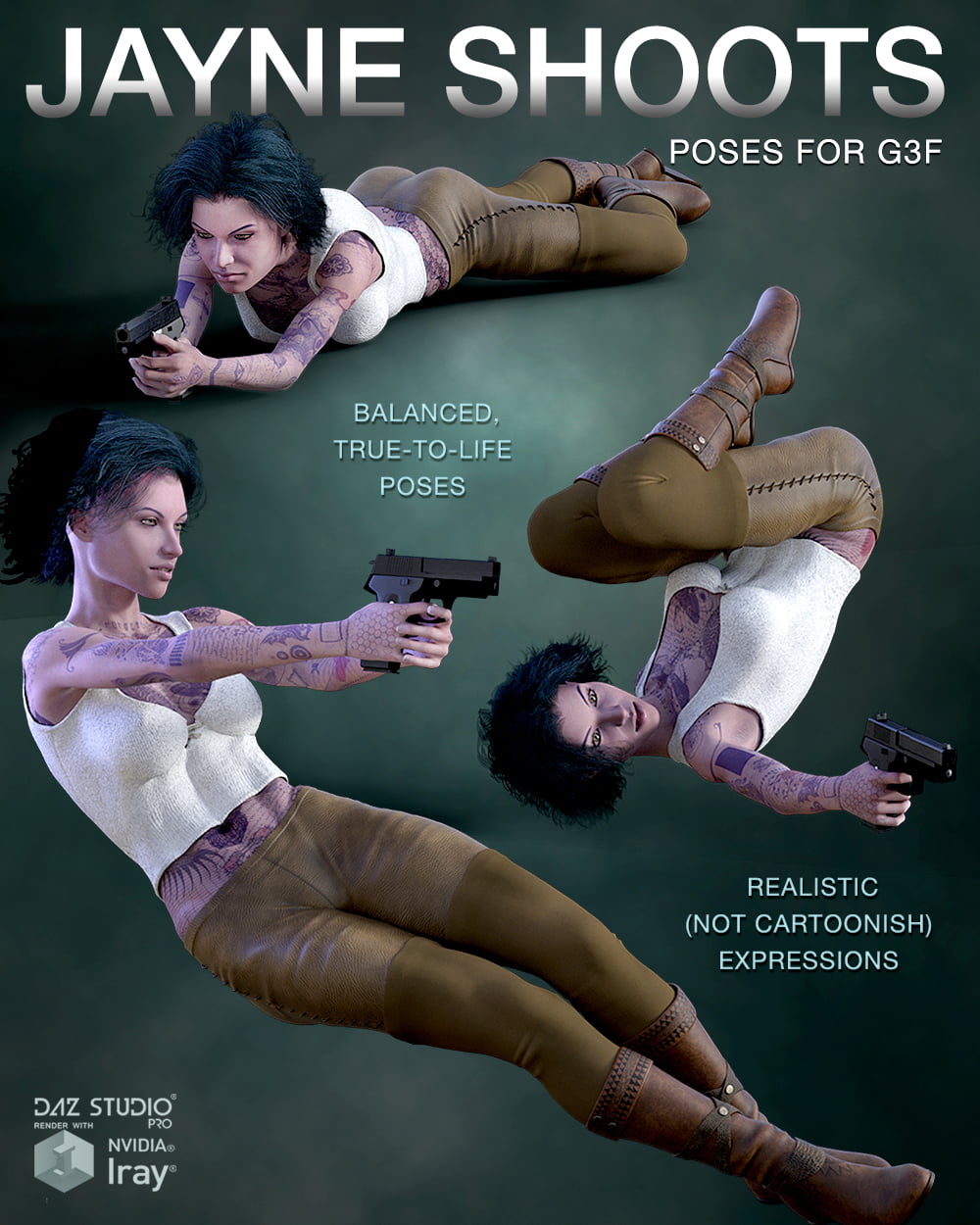DTG Studios' Jayne Shoots - Poses for G3F