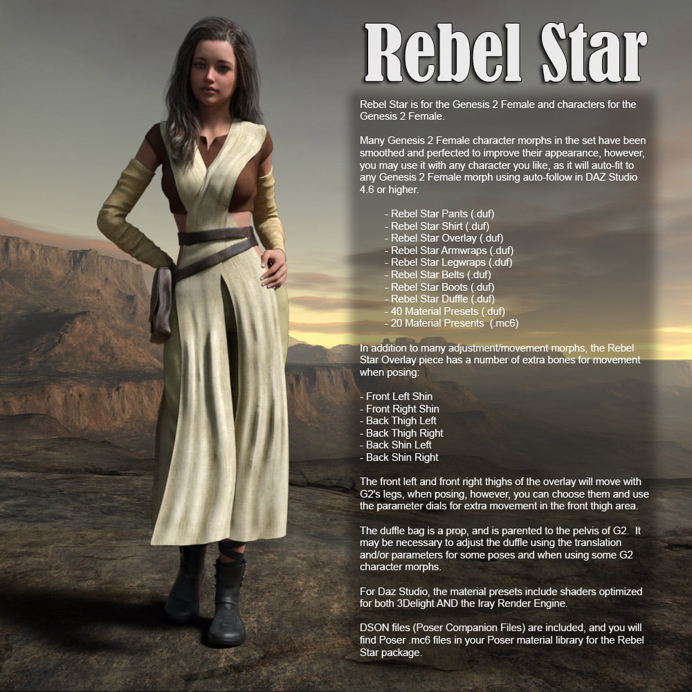 Rebel Star for Gen2 Female
