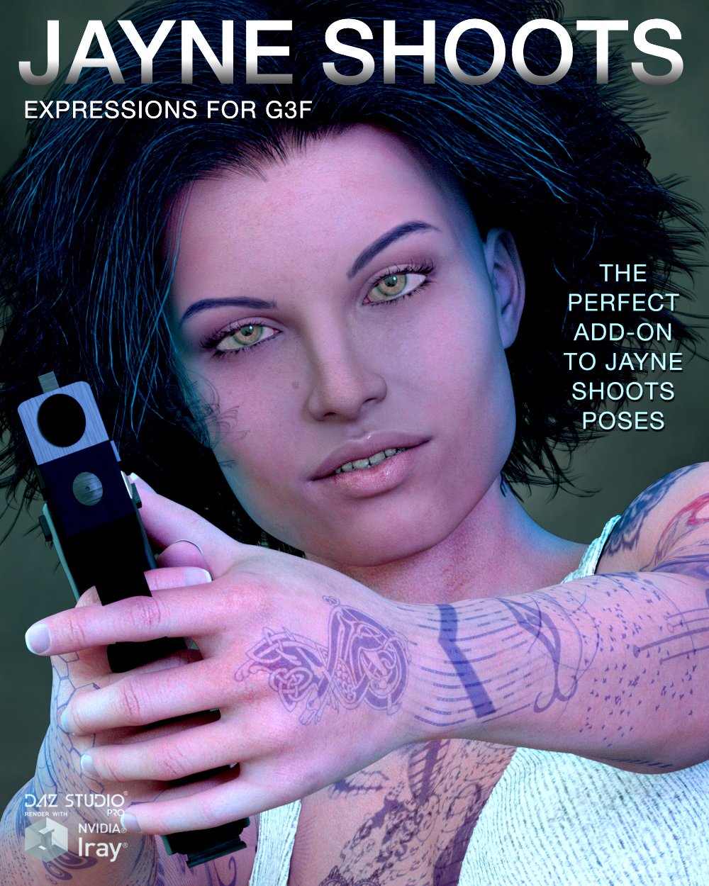 DTG Studios' Jayne Shoots Expressions for G3F