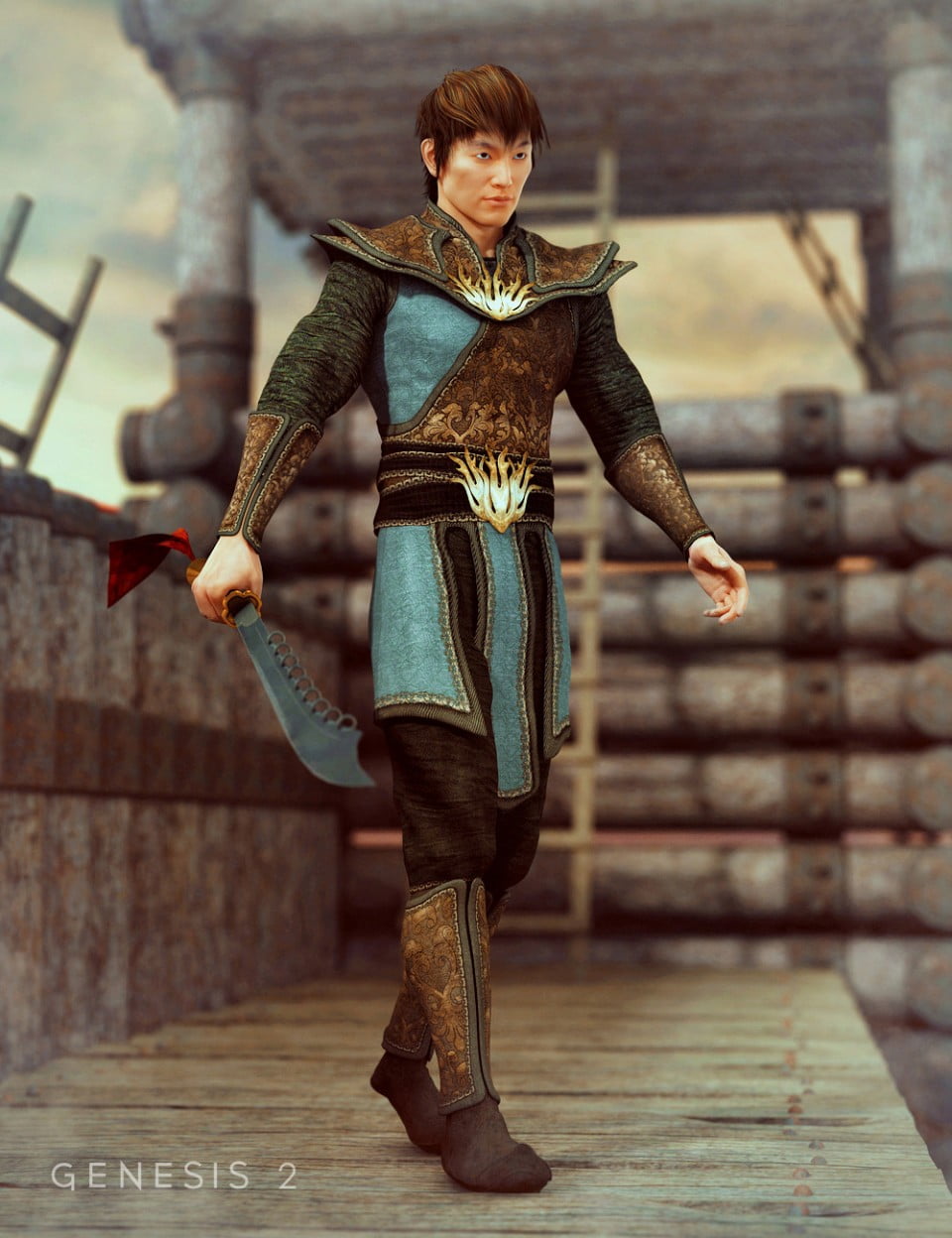 Fire Guard Outfit for Genesis 2 Male(s)