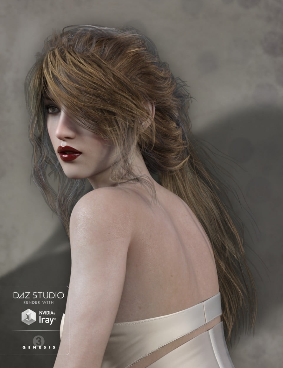 Legacie Hair for Genesis 2 Female(s), Genesis 3 Female(s) and Victoria 4