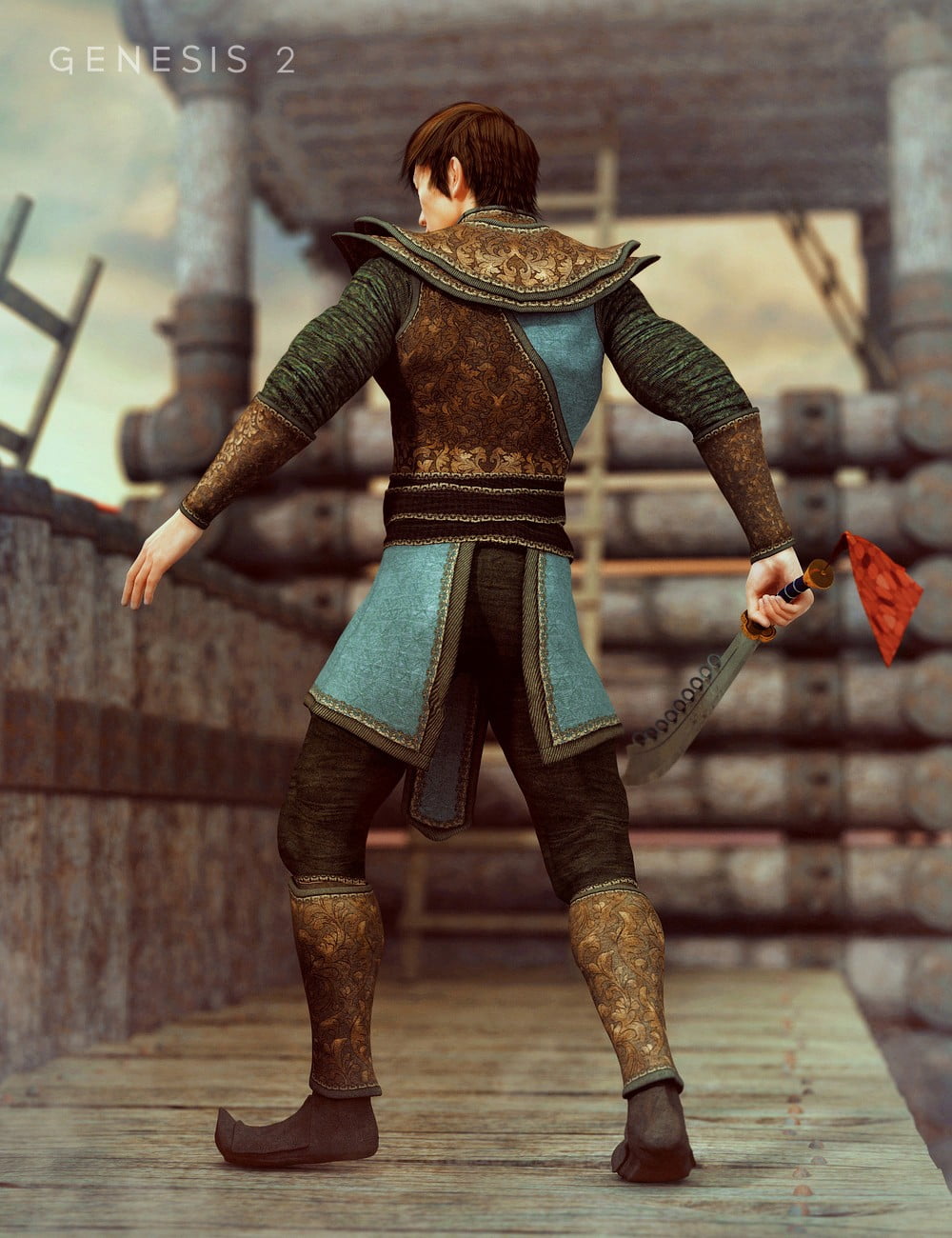 Fire Guard Outfit for Genesis 2 Male(s)