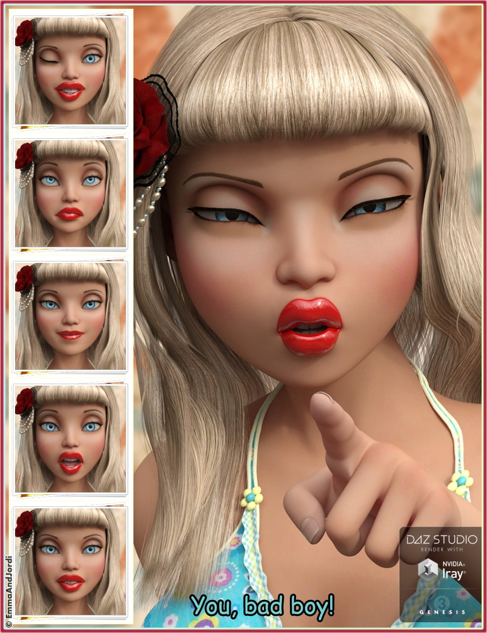 Oh So Divine Mix and Match Expressions for The Girl 7 and Genesis 3 Female(s)