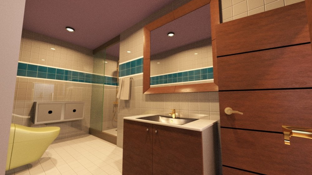 Bathroom and Laundry Area Set with Props