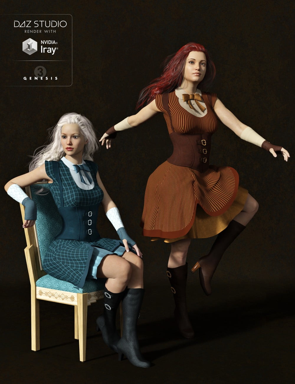 Ernestine Outfit for Genesis 3 Female(s)