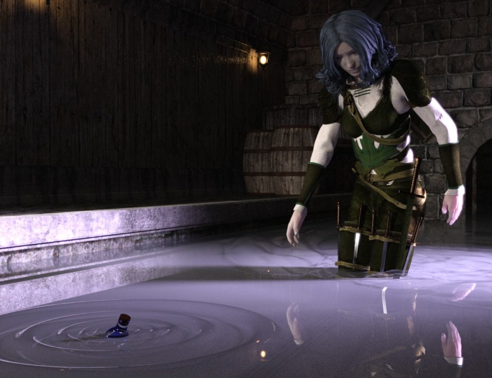 Ripples and Wakes Iray