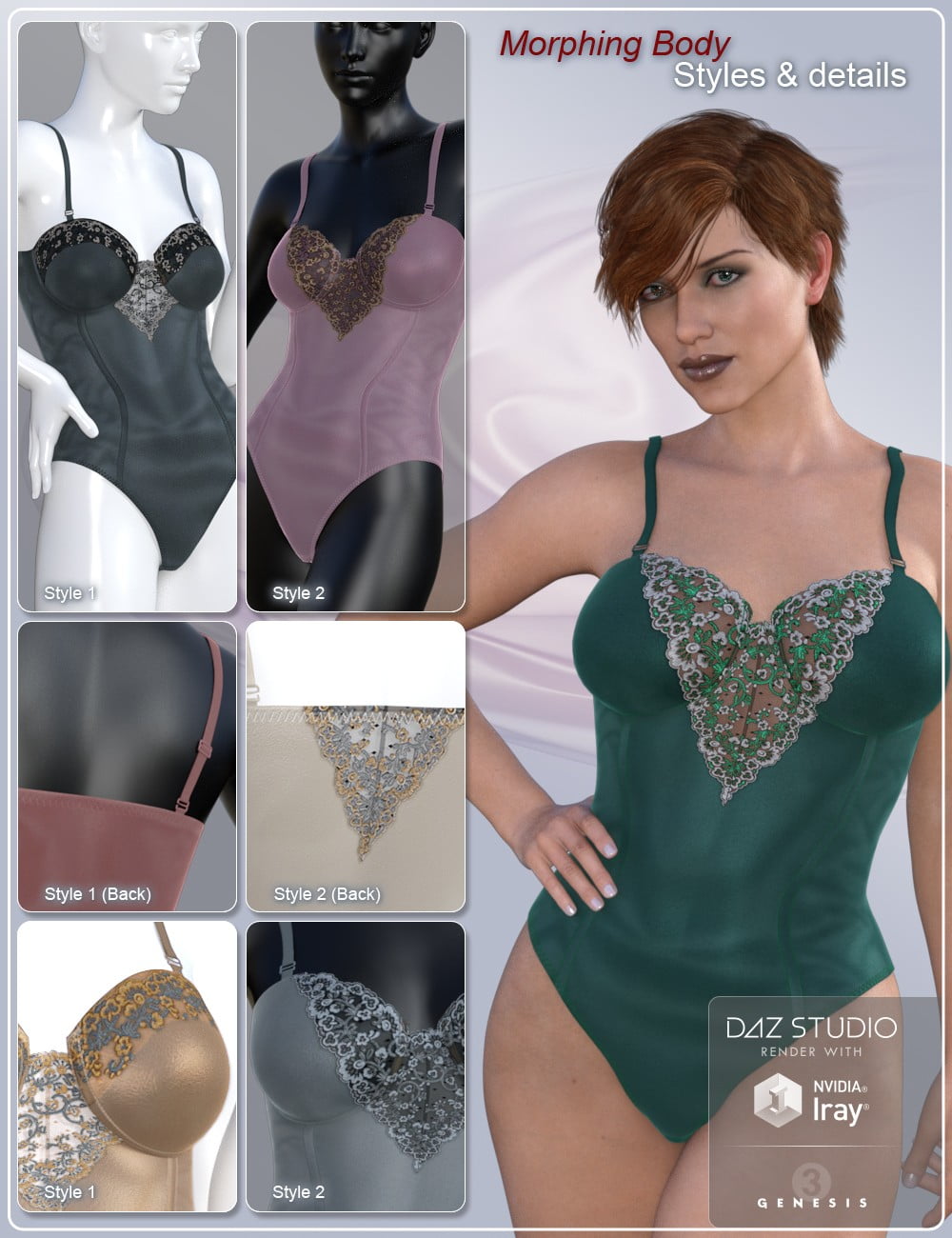 Underwear for Genesis 3 Female(s)
