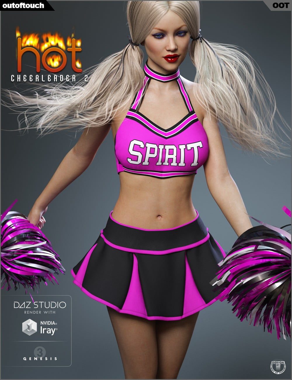 HOT Cheerleader 2 Outfit for Genesis 3 Female(s)