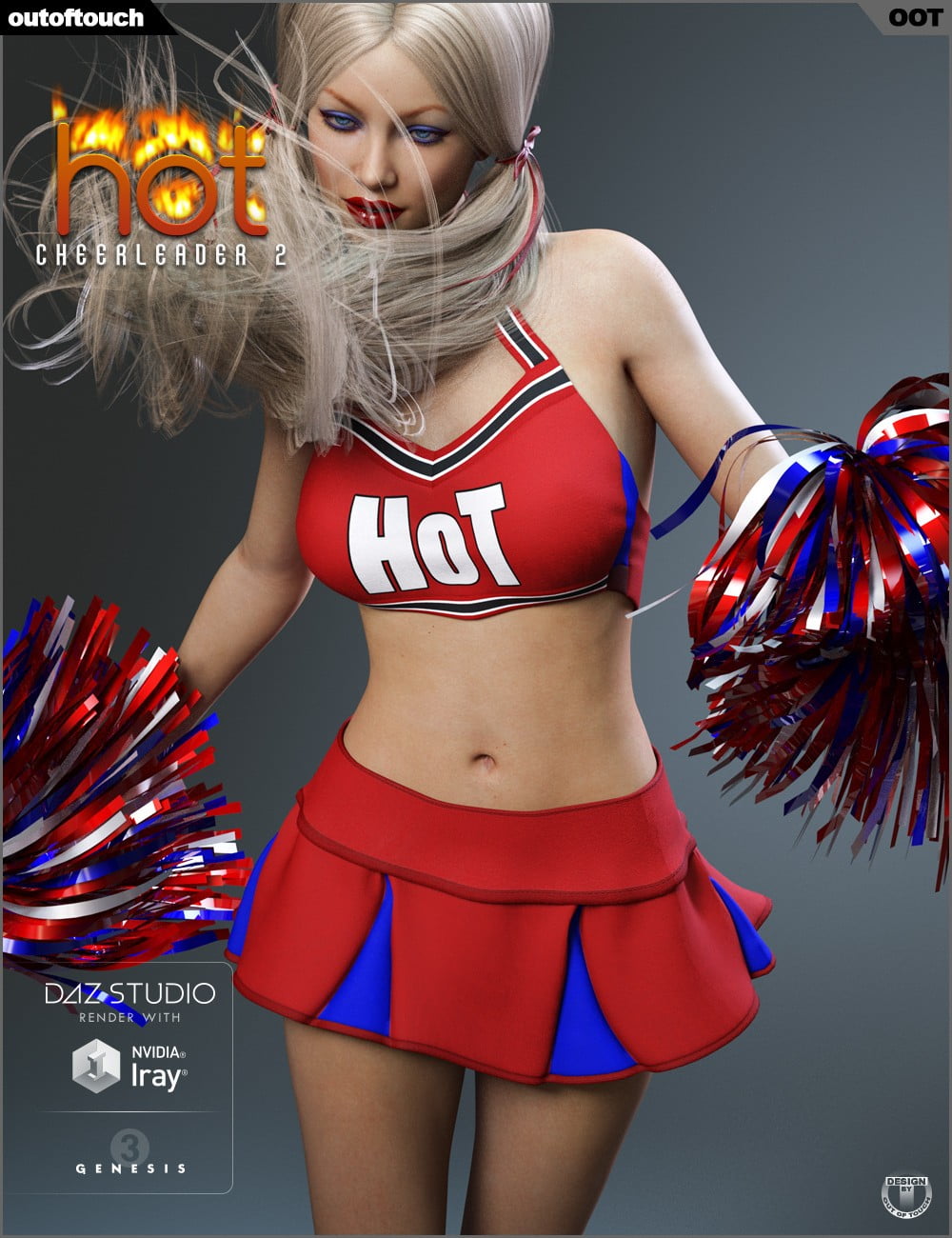 HOT Cheerleader 2 Outfit for Genesis 3 Female(s)
