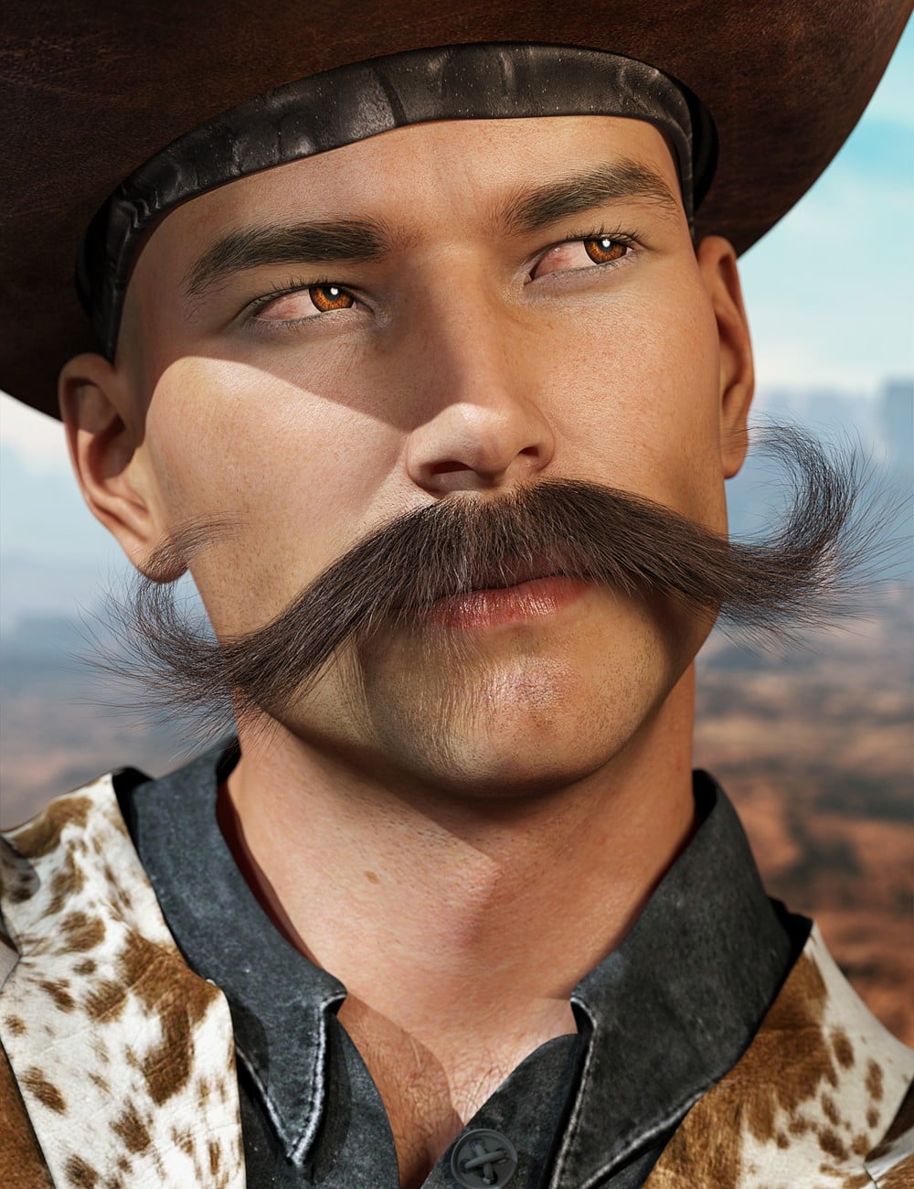 Whiskers for Genesis 3 Males