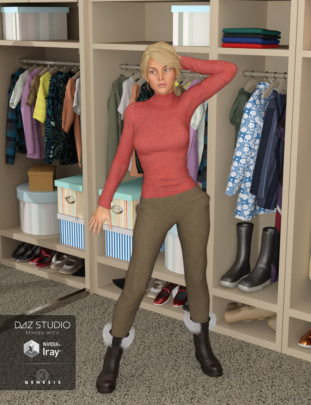 Winter Clothes for Genesis 3 Female(s)