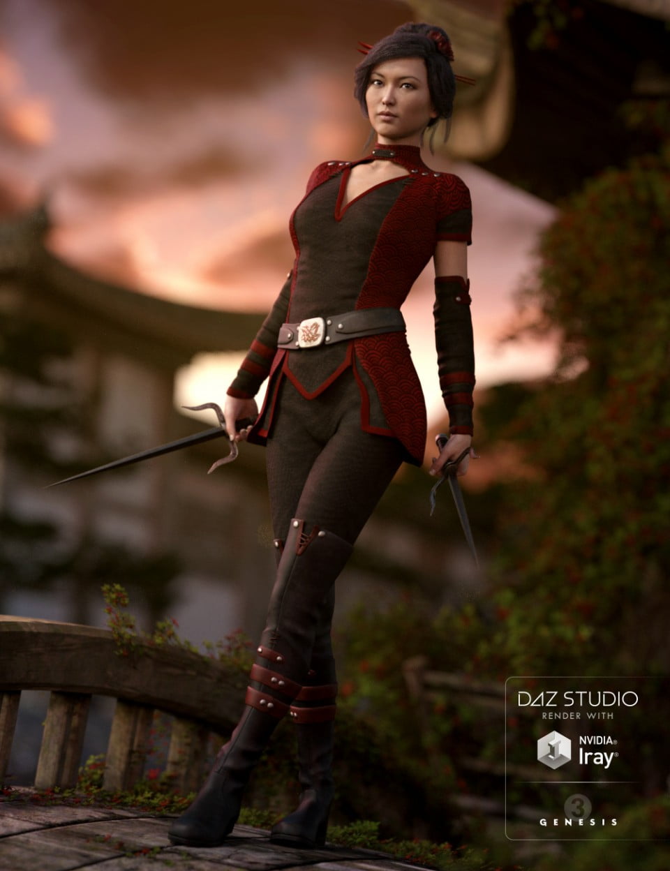 Darkshade Outfit for Genesis 3 Female(s)