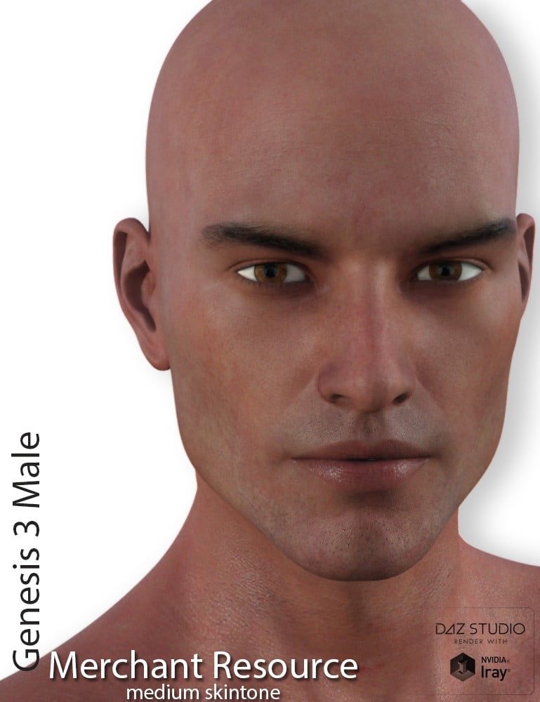 Genesis 3 Male Merchant Resource - Medium Skin