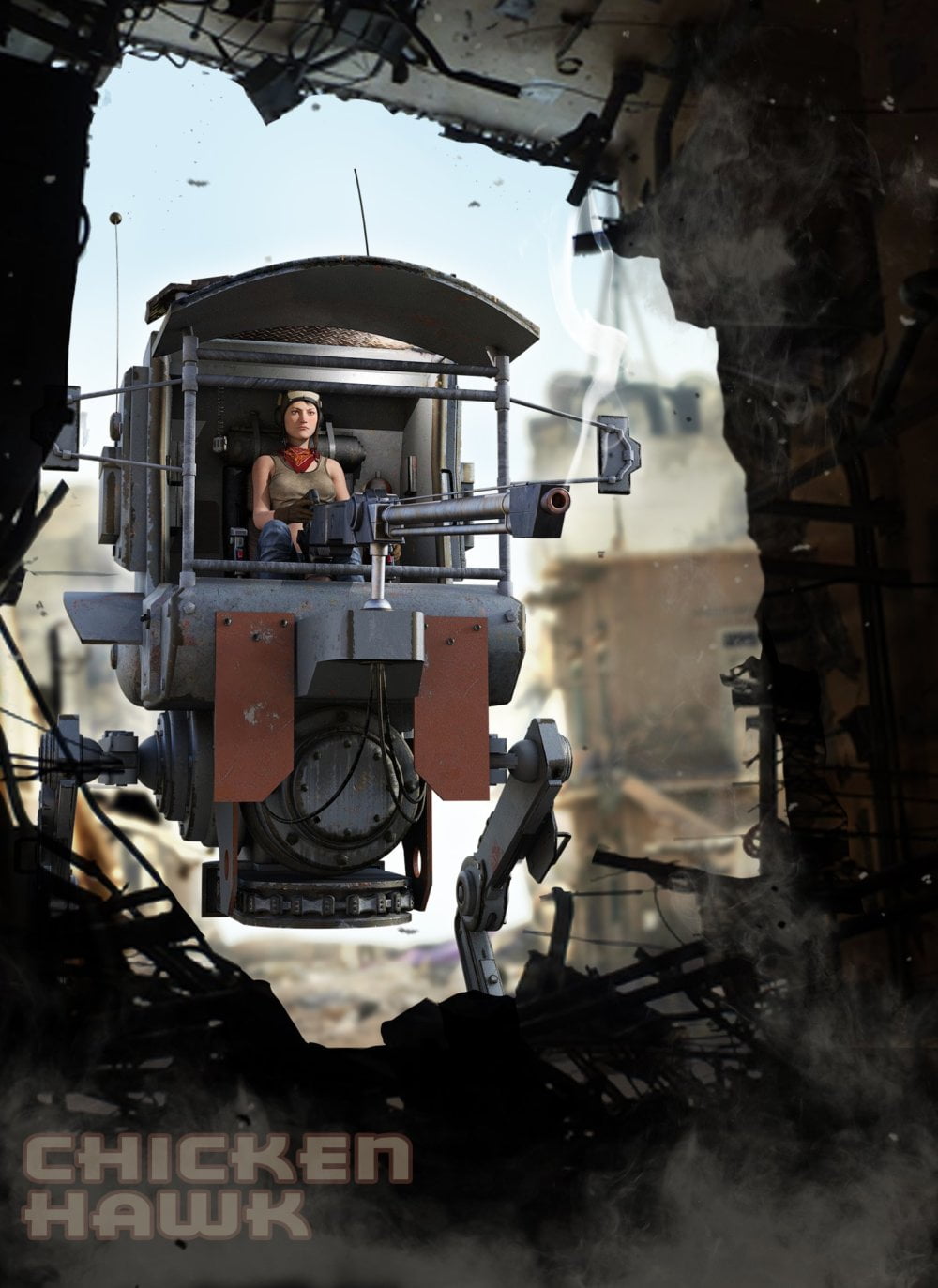 Chicken Hawk Mech Walker