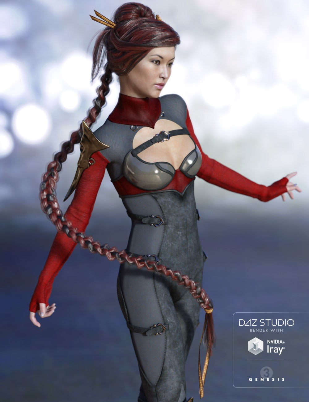 Maia Hair for Genesis 3 Female(s)