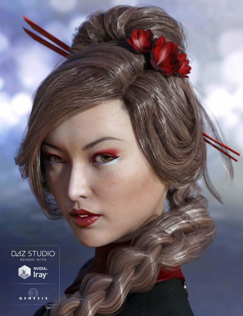 Maia Hair for Genesis 3 Female(s)