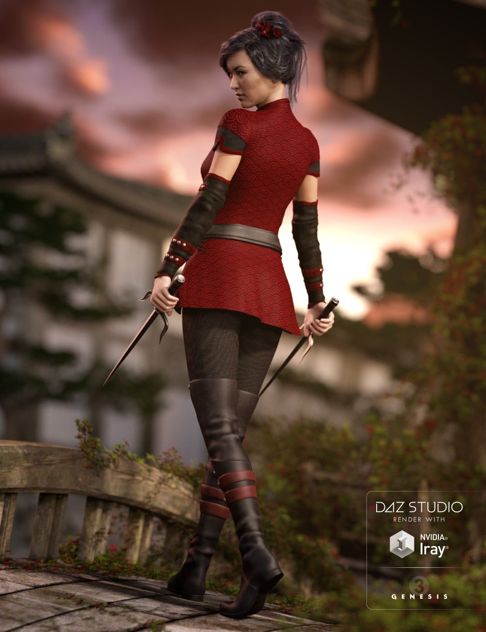 Darkshade Outfit for Genesis 3 Female(s)