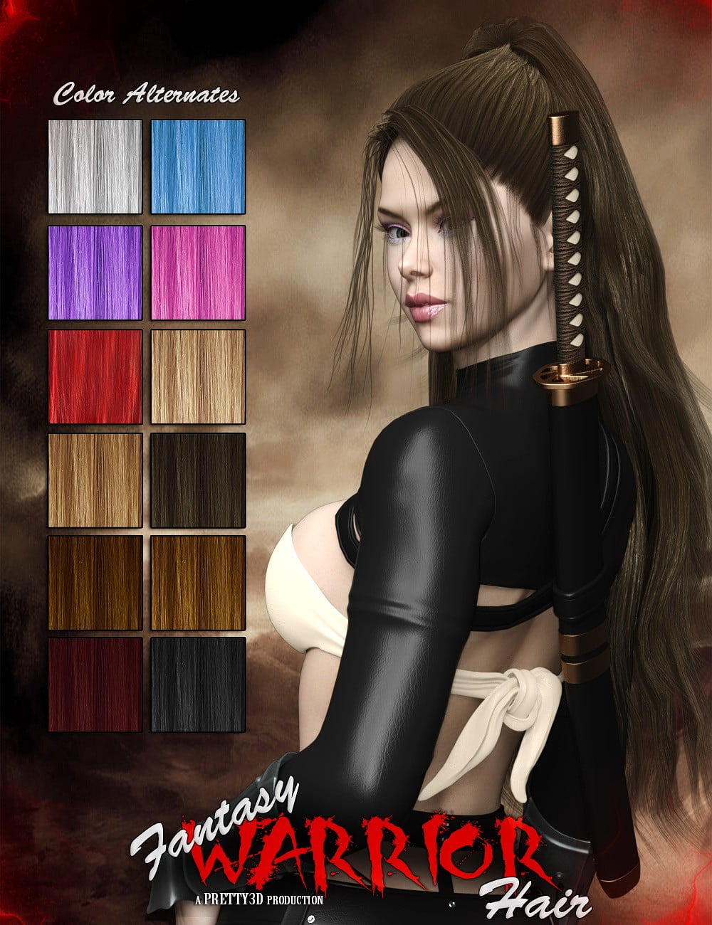 Fantasy Warrior Hair for Genesis 3 Female(s)