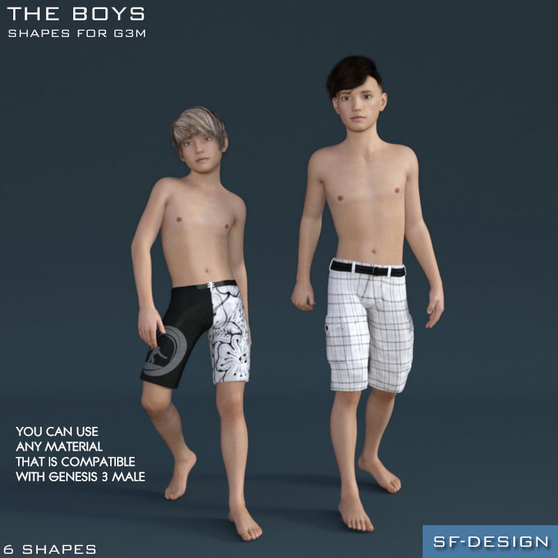 The Boys - Shapes for Genesis 3 Male
