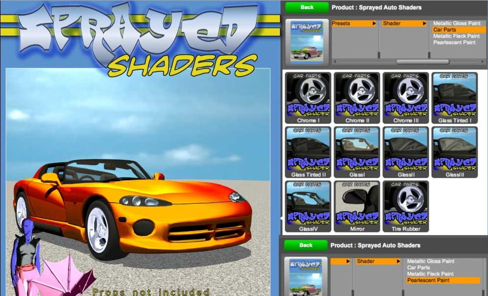 Sprayed Auto Shaders