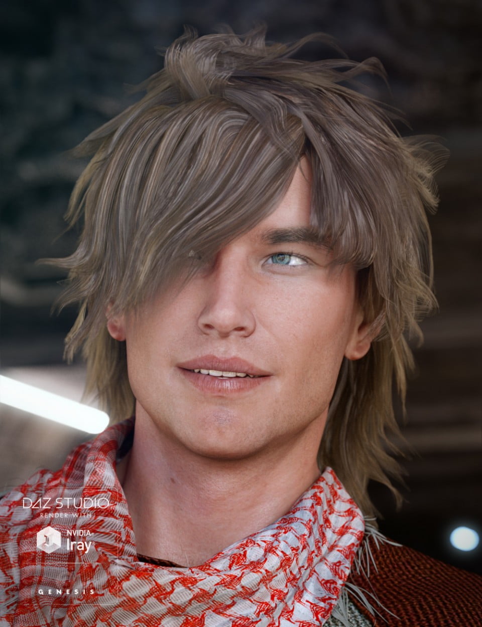 Crazy Hair for Genesis 3 Male(s)