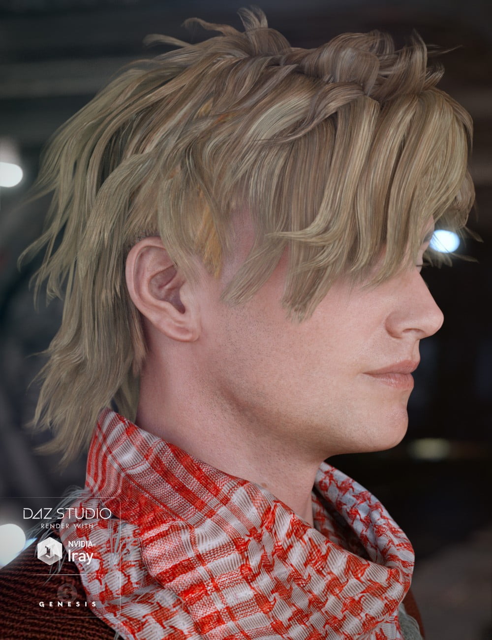 Crazy Hair for Genesis 3 Male(s)