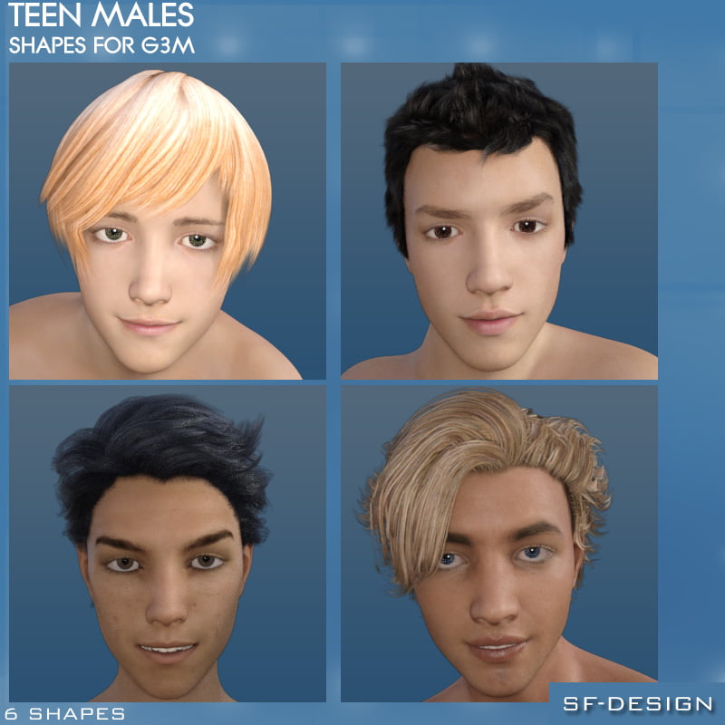 Teen Males - Shapes for Genesis 3 Male