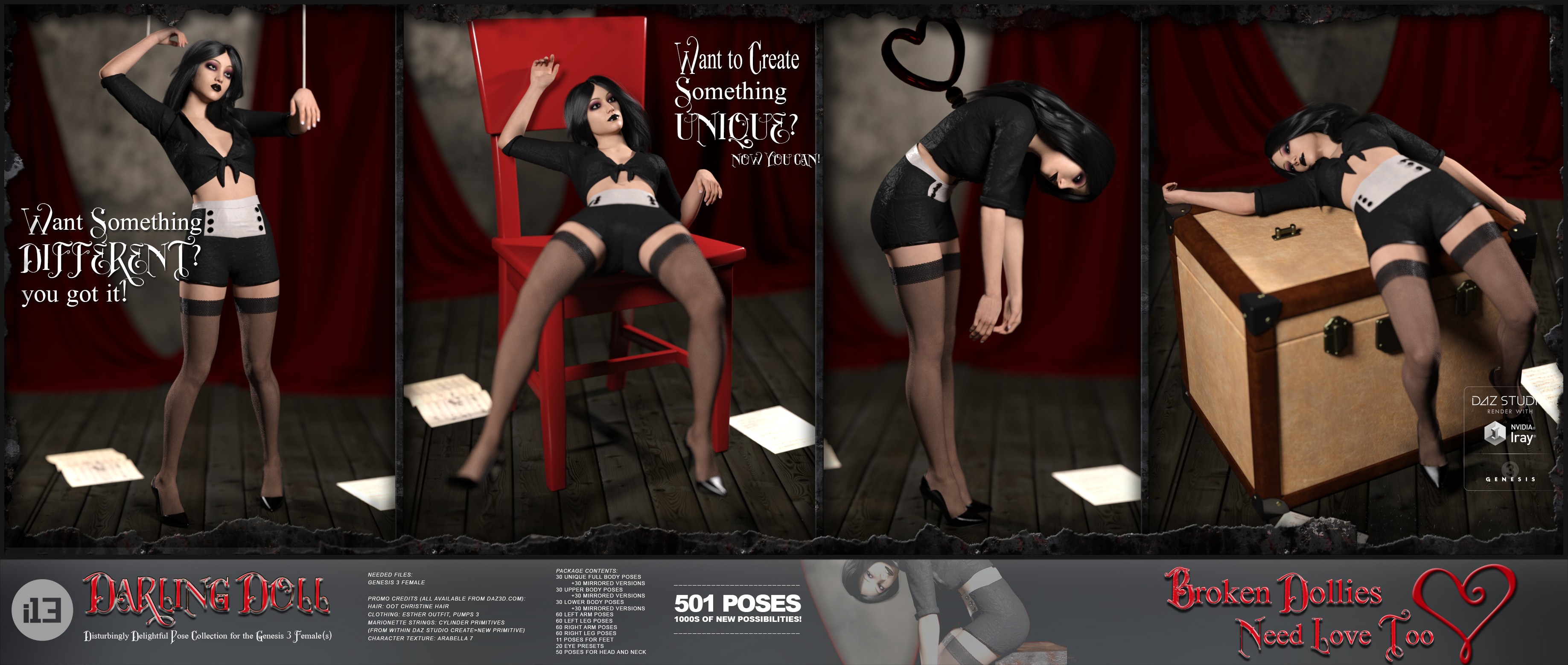 i13 Darling Doll Poses