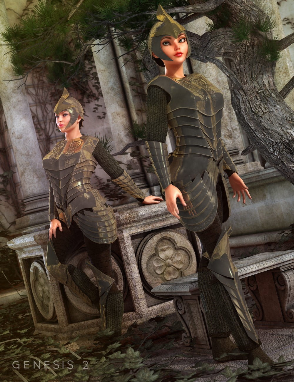 Elven Armor for Genesis 2 Female(s)