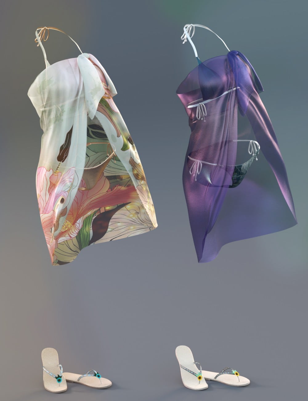 Tropical Style Outfit Textures