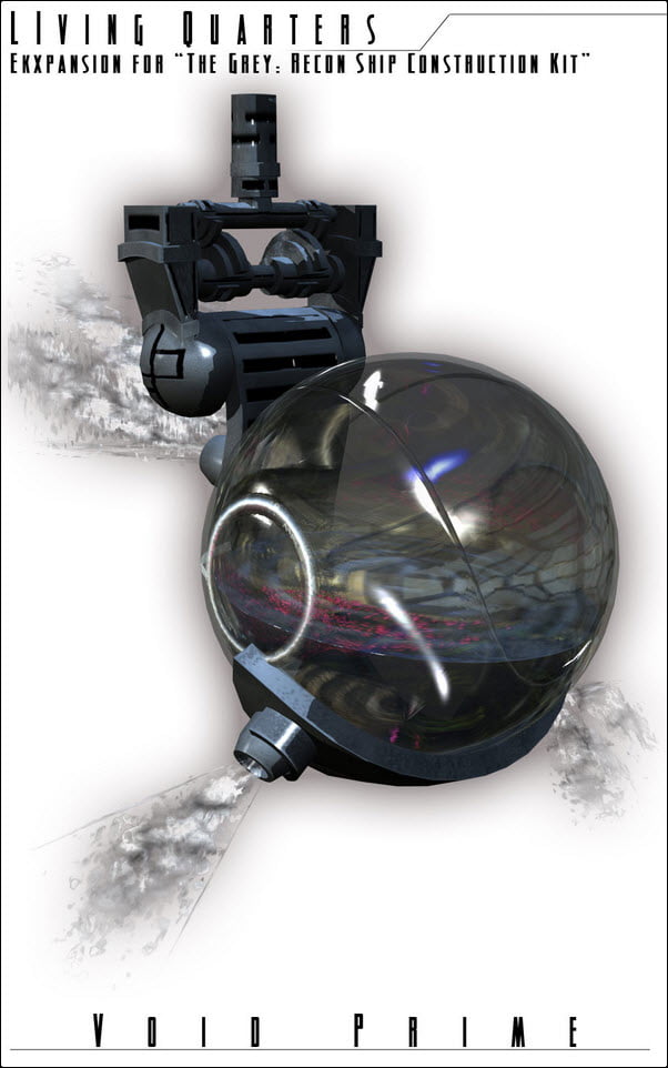 Void Prime: Grey Alien Recon Ship Construction Kit - Living Quarters