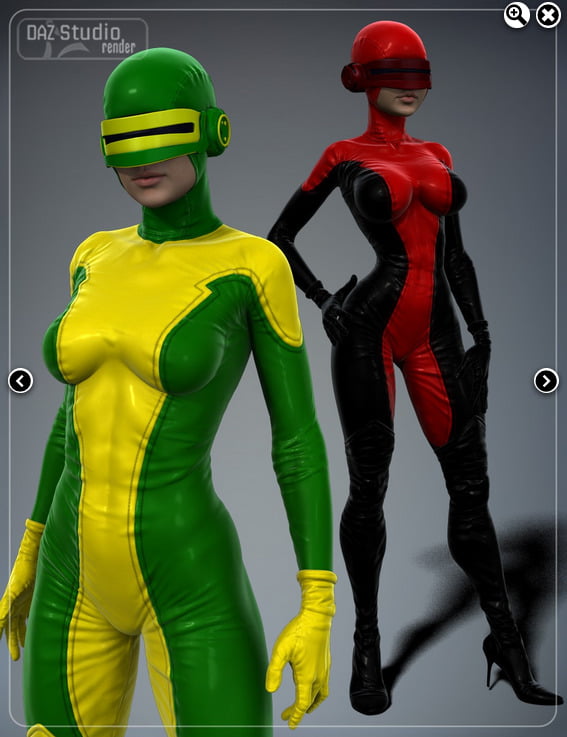 Sci-Fi Helmet Kit for Genesis 2 Male(s) and Genesis 2 Female(s)
