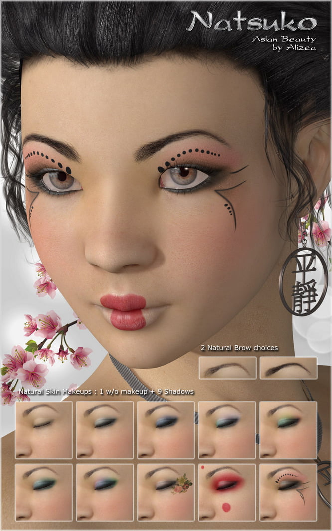 A3D Natsuko Asian Beauty for V4