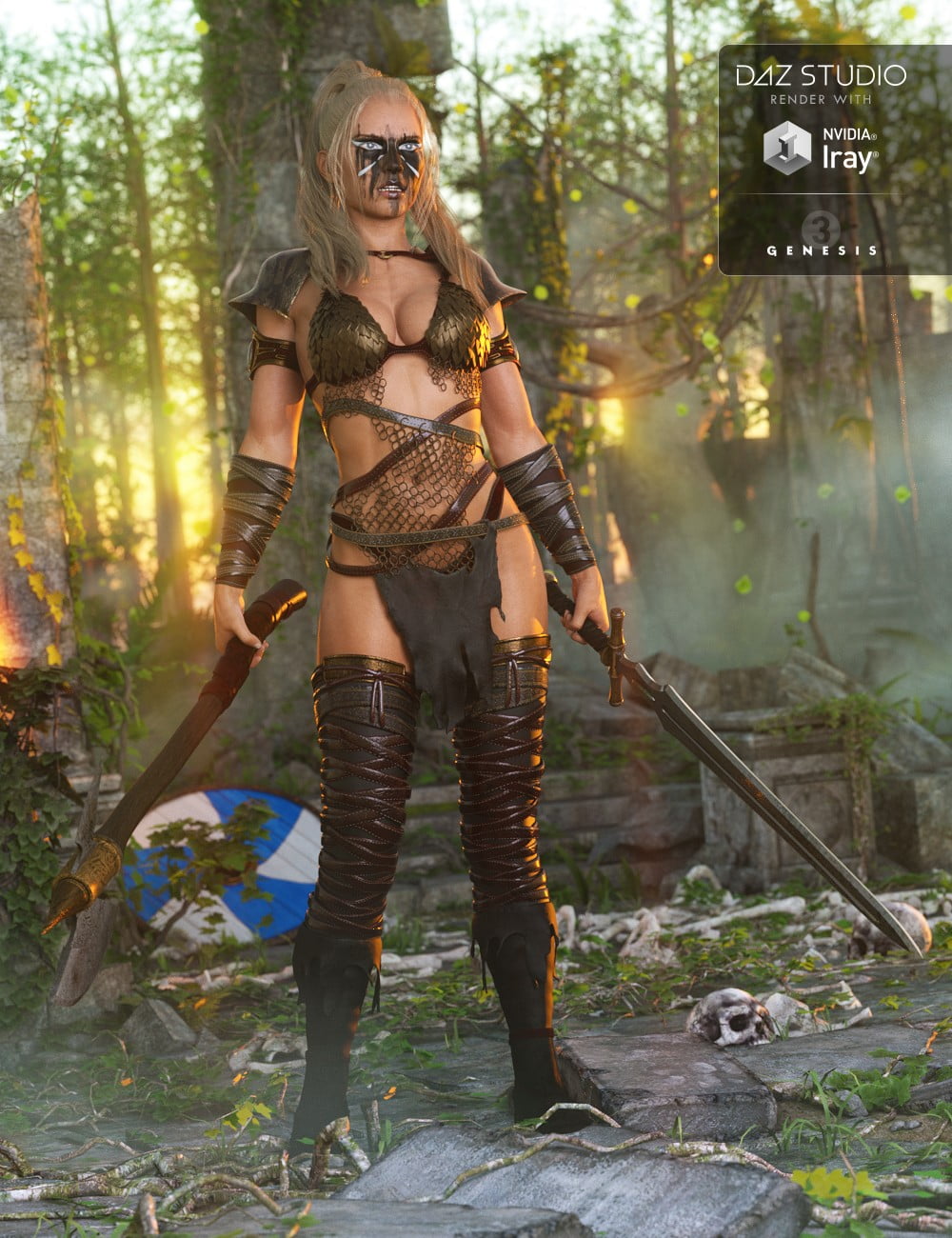 Blood Red Outfit for Genesis 3 Female(s)