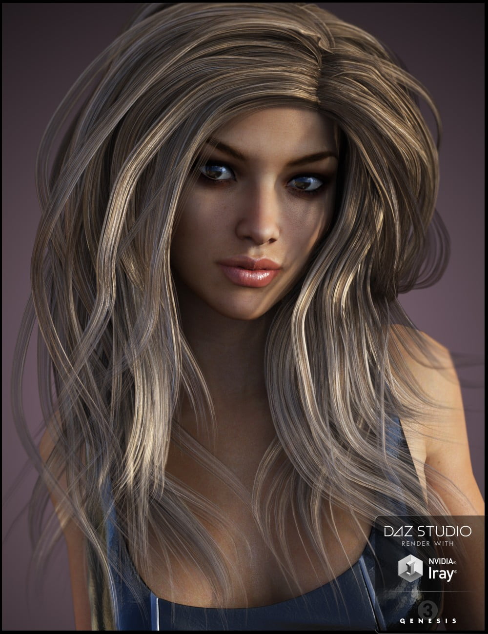 Bardot Hair for Genesis 3 Female(s)