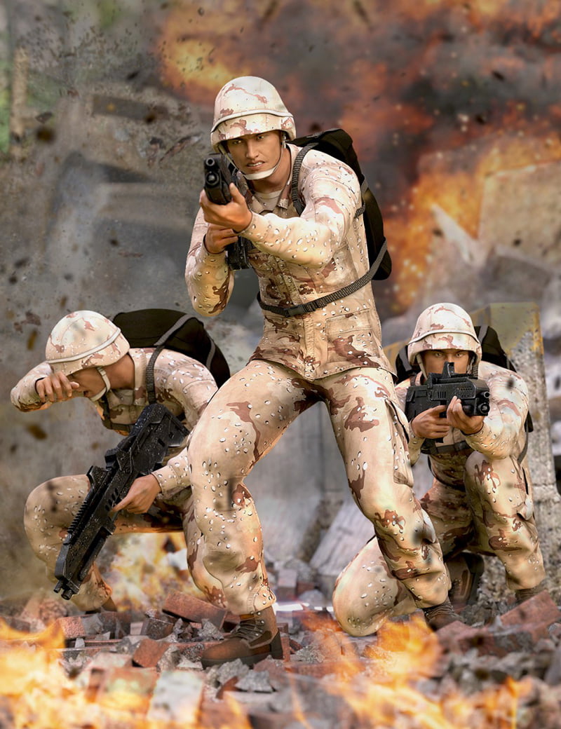 Courage Under Fire Poses for Michael 7