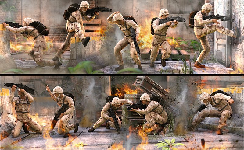 Courage Under Fire Poses for Michael 7