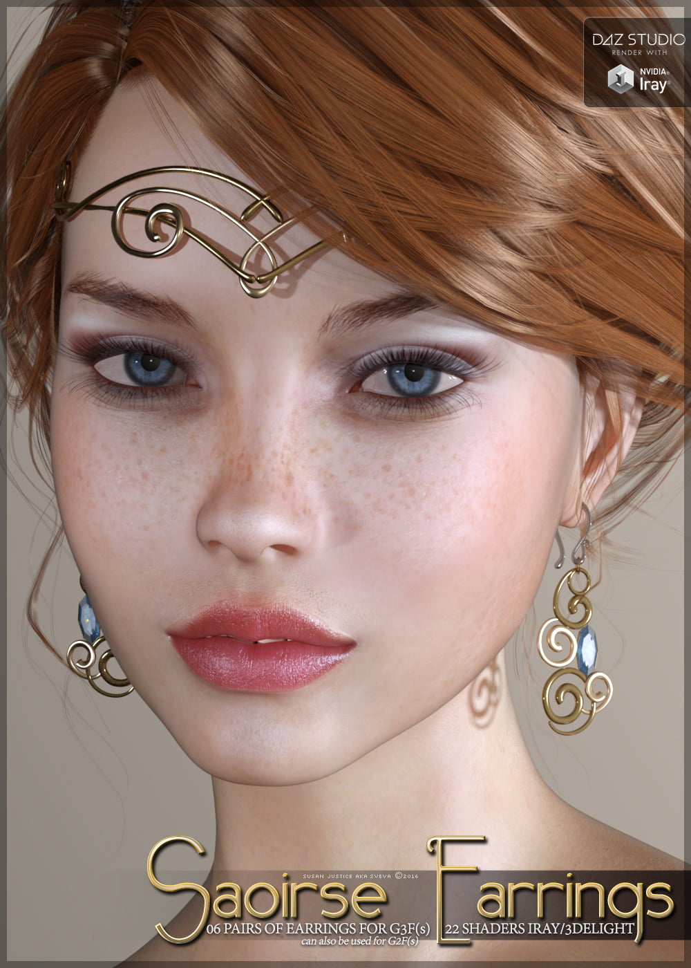 SV's Saoirse Earrings for Genesis 3 Female(s)