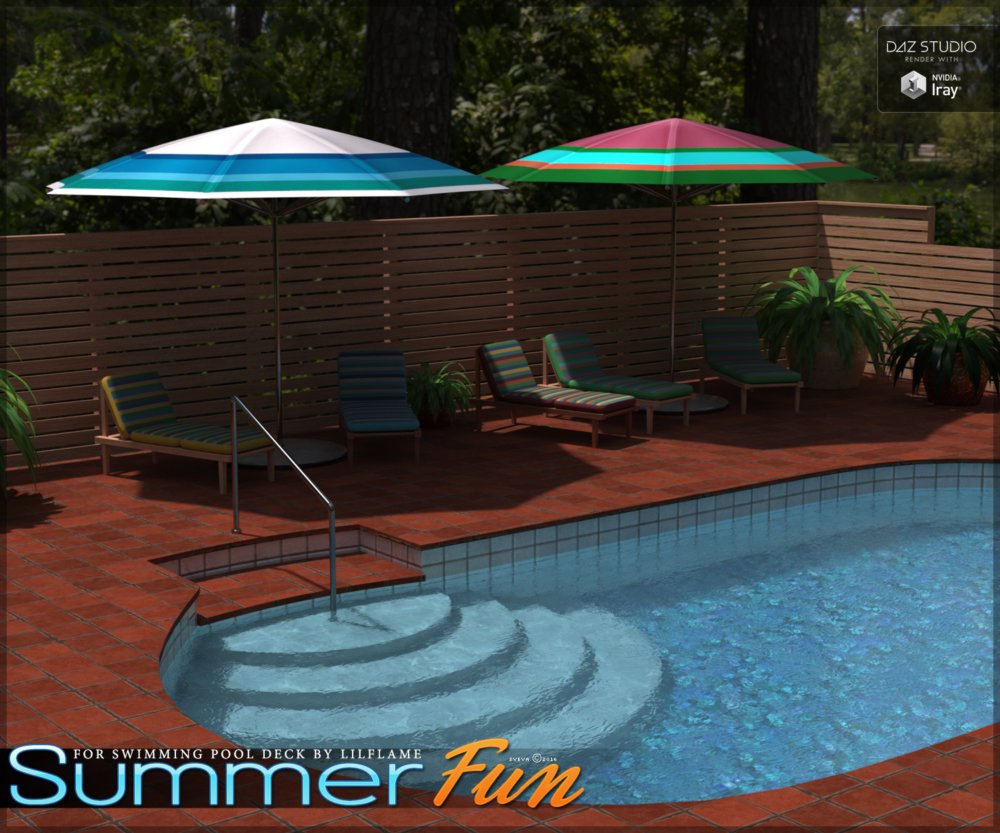 Summer Fun for Swimming Pool Deck