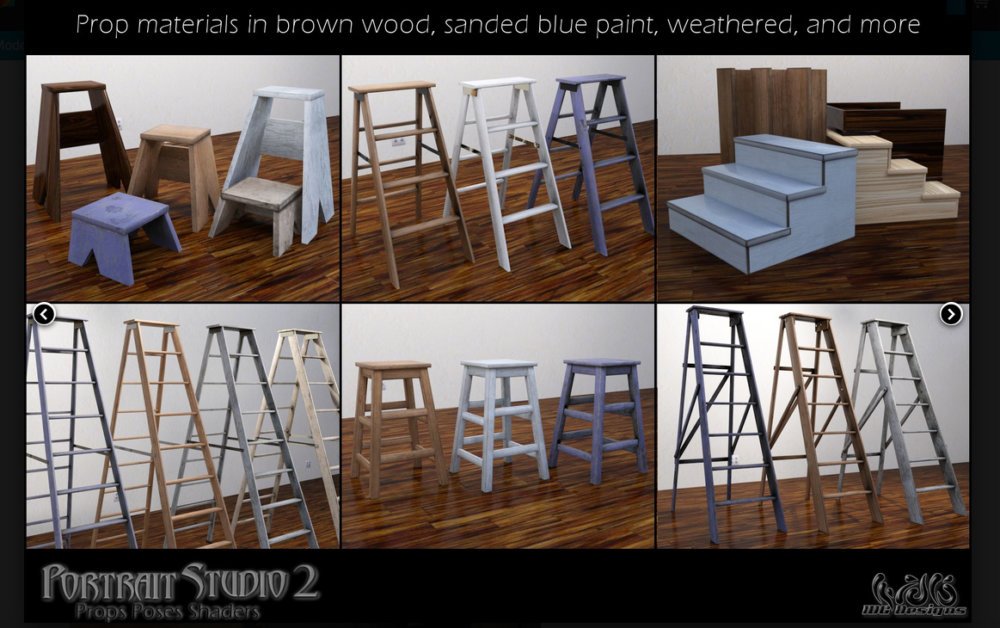 IDG Portrait Studio 2 Props, Poses, and Shaders