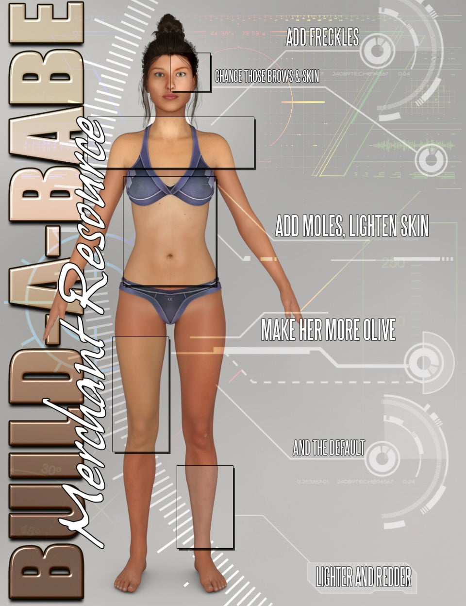 Skinny babe. Daz3d создание персонажа. RS Genesis 8.1 female Skin Merchant resources Vol 01.