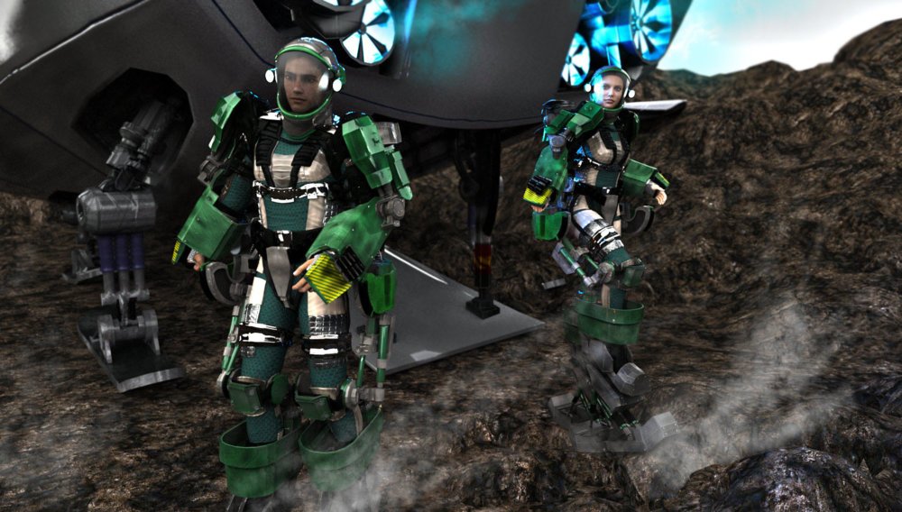 Dark Void Exo Suit For G3F