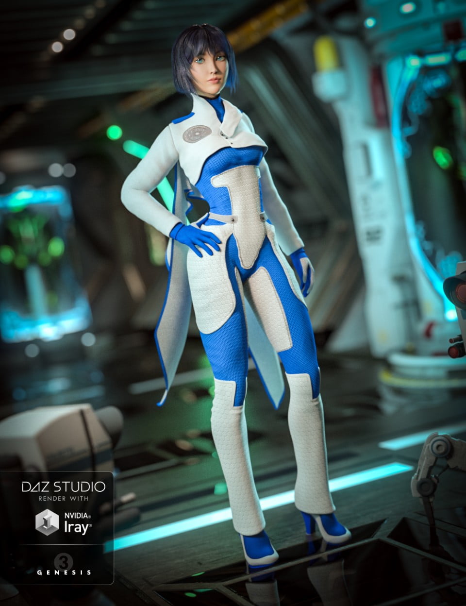 Lieutenant Synergy Outfit for Genesis 3 Female(s)