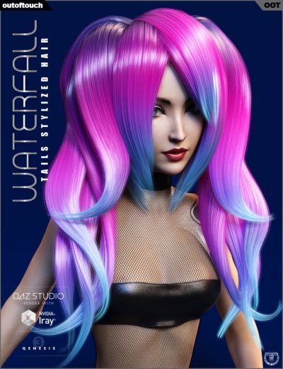 00-main-waterfall-tails-stylized-hair-daz3d-1