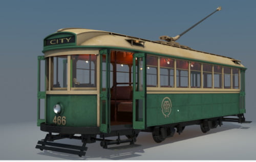 X-1 class tram No. 466
