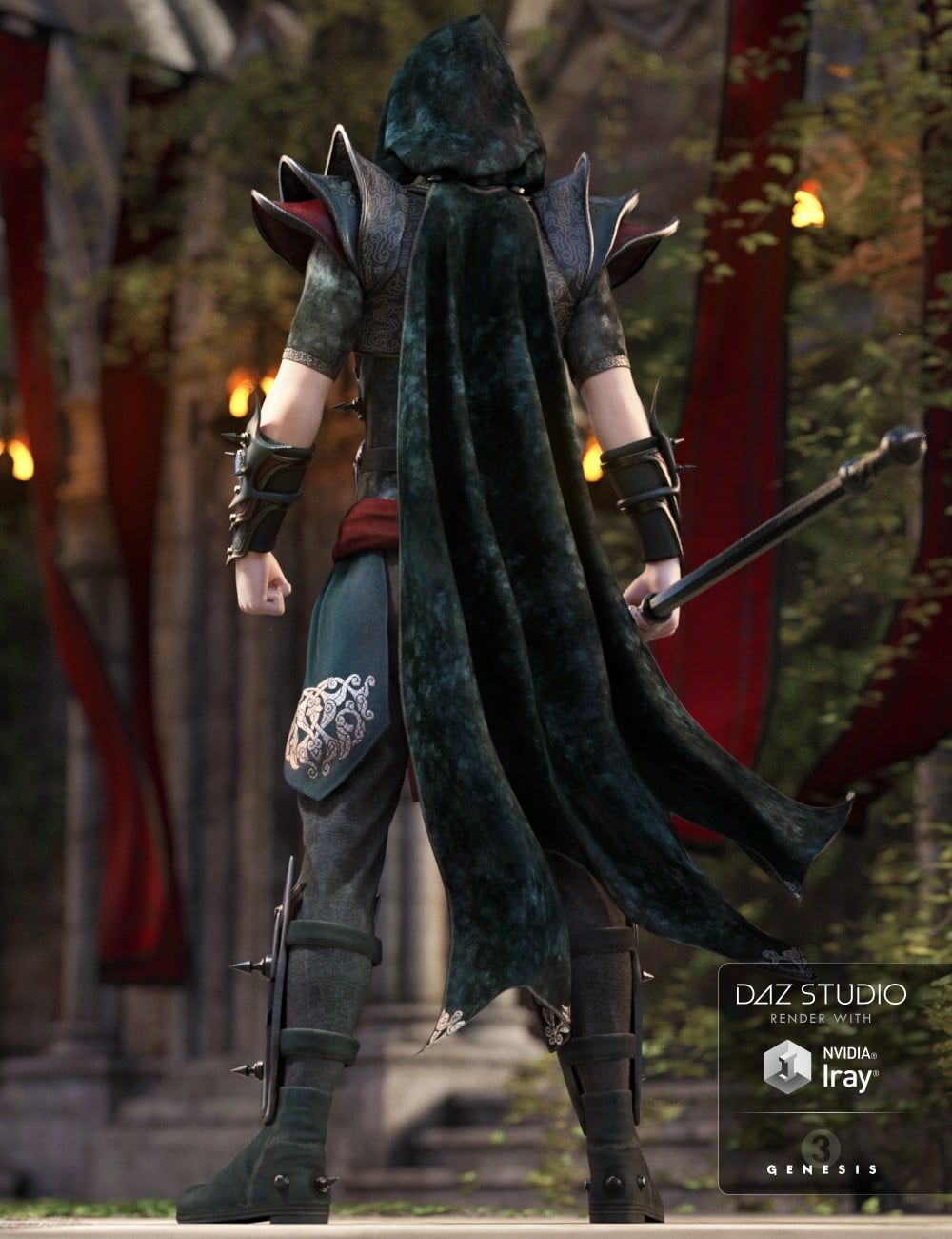 Arcane Summoner Outfit for Genesis 3 Male(s)