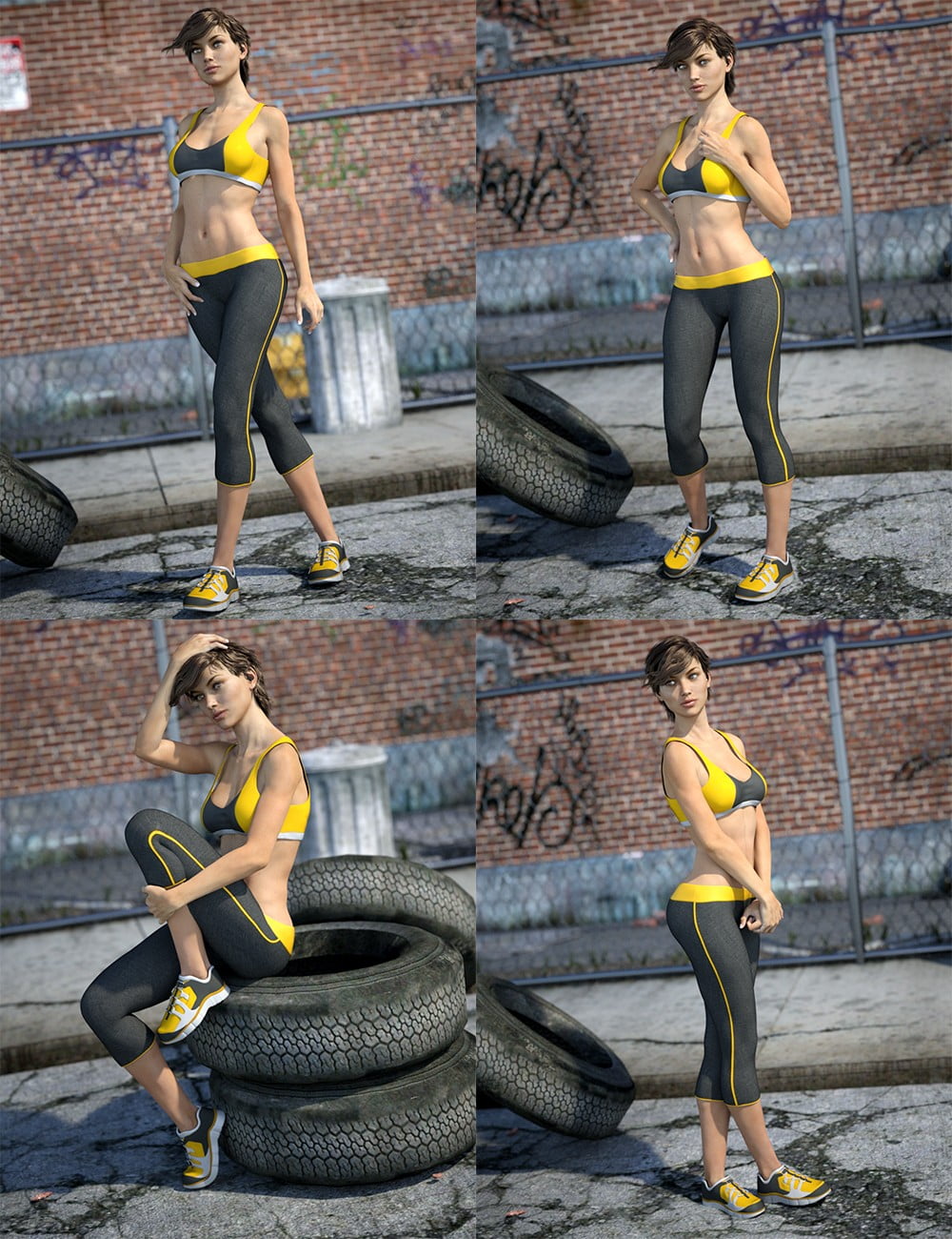 Urban Model Poses for Genesis 3 Female(s)