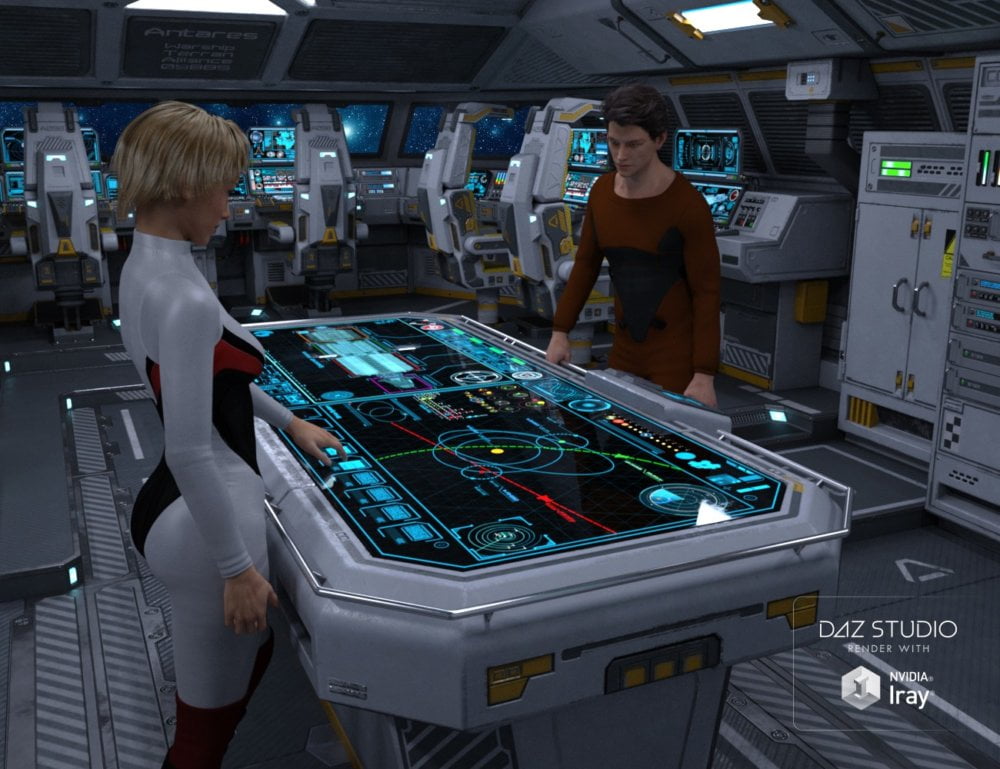 Sci-fi Cockpit Interior